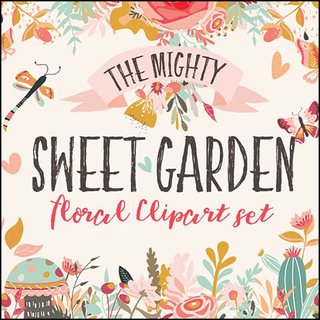 130款手绘花卉 花环 花叶 花茎JPG无缝背景/PNG/第一素材网矢量插图精选