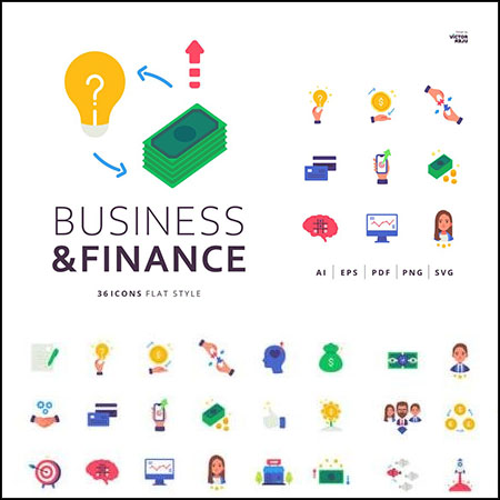 36款商业金融图标第一素材网矢量素材精选