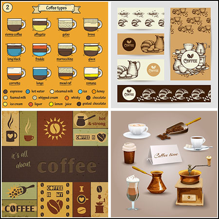 10套咖啡杯咖啡元素第一素材网矢量图标精选插图