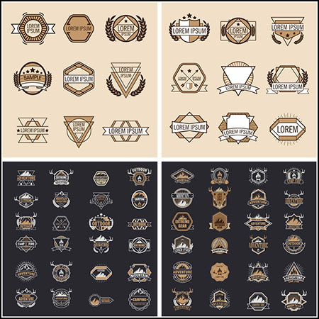 5套欧式徽标矢量LOGO标志素材