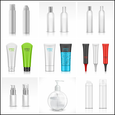 25款化妆品瓶子样机模型第一素材网矢量素材精选