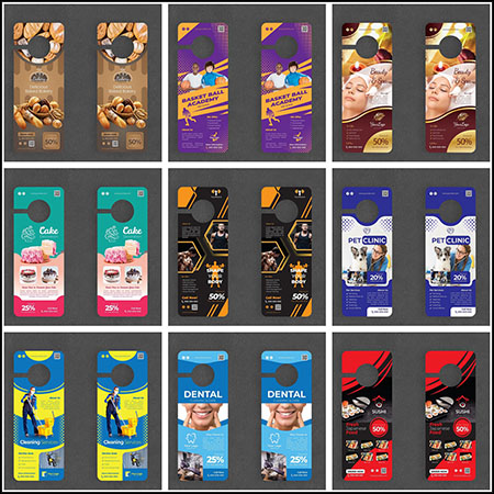 22款房门广告宣传挂牌第一素材网矢量模板精选