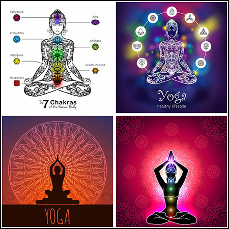 7款瑜伽运动插图第一素材网矢量素材精选