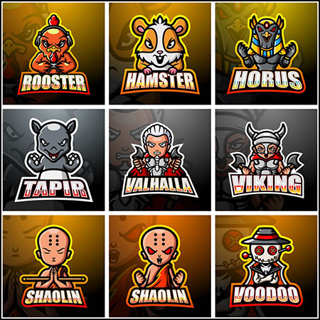 16款电子竞技LOGO标志第一素材网矢量图标精选6