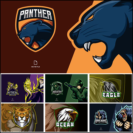 15款电子竞技LOGO标志第一素材网矢量图标精选8