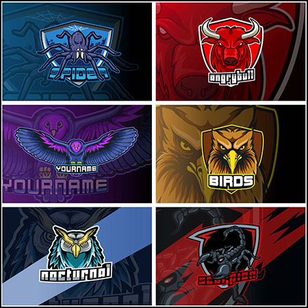 15款电子竞技LOGO标志第一素材网矢量图标精选9