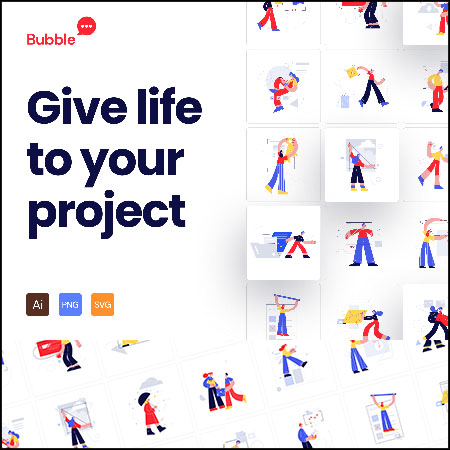 25款IT行业网页软件APP第一素材网矢量插图精选