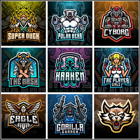 9款电子竞技LOGO标志第一素材网矢量图标精选14