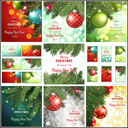 9款圣诞节快乐圣诞节海报背景横幅第一素材网矢量模板精选