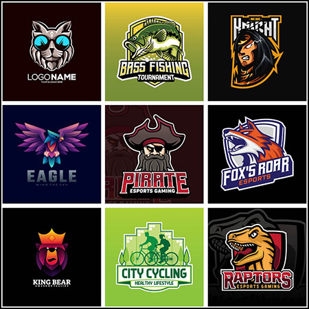 12款电子竞技LOGO标志第一素材网矢量图标精选15