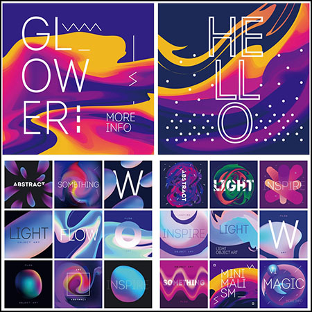 35款渐变抽象背景第一素材网矢量素材精选