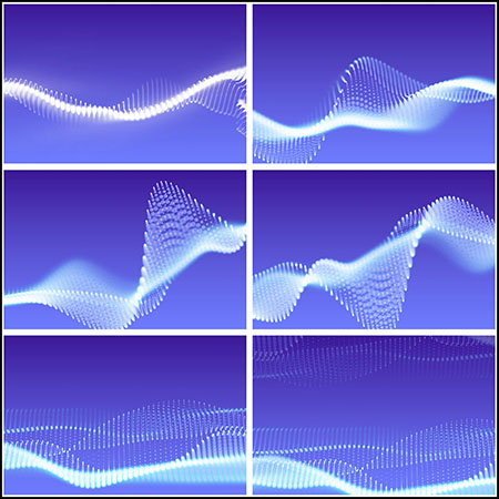 17款时尚渐变曲线背景第一素材网矢量素材精选