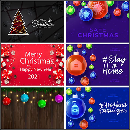 10款圣诞节快乐圣诞节横幅背景第一素材网矢量素材精选