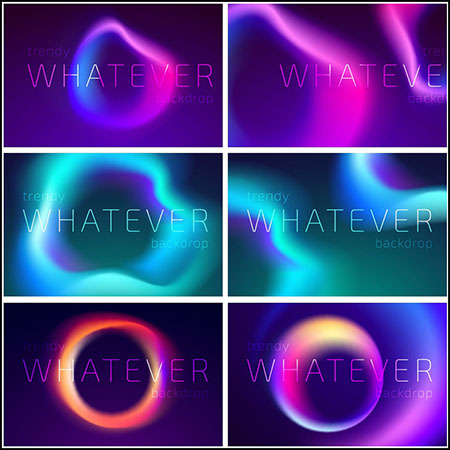 10款梦幻渐变科技感彩色抽象banner背景第一素材网矢量素材精选