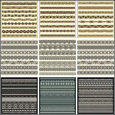 8套欧式花纹边框花边第一素材网矢量素材精选