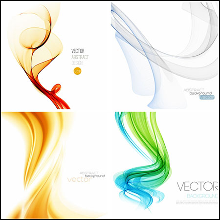 10丝绸飘带抽象背景第一素材网矢量素材精选