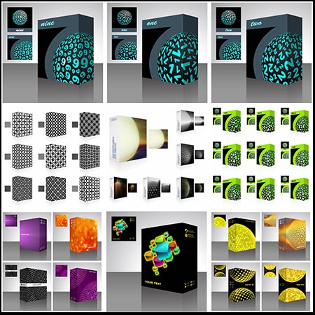 20套包装盒封面第一素材网矢量素材精选