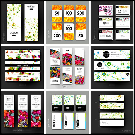 20款贴签标签代金券横幅第一素材网矢量背景精选