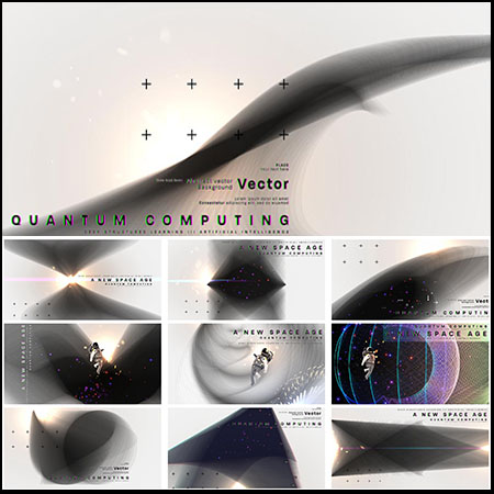 大数据科技抽象背景几何线条横幅海报KV主视觉第一素材网矢量素材精选