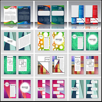 100款企业宣传册公司简介传单第一素材网矢量素材精选