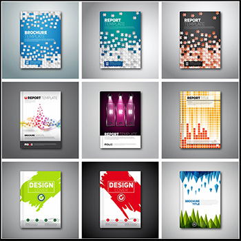 14款笔记本小册子封面第一素材网矢量素材精选