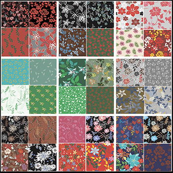 无缝花卉第一素材网矢量背景精选素材