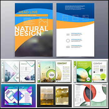 15套企业宣传册传单公司简介第一素材网矢量素材精选
