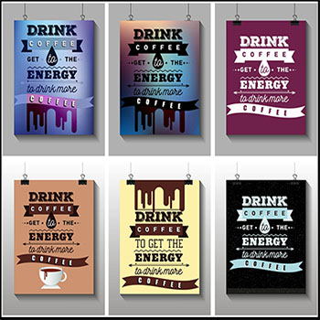 咖啡店海报咖啡传单第一素材网矢量素材精选