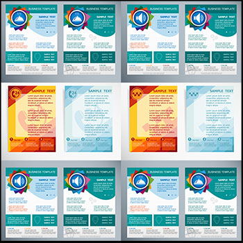 5款企业介绍宣传矢量小册子