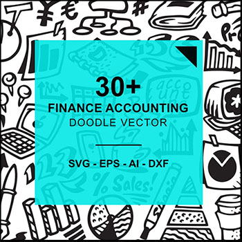 30+金融财务会计涂鸦第一素材网矢量插图精选