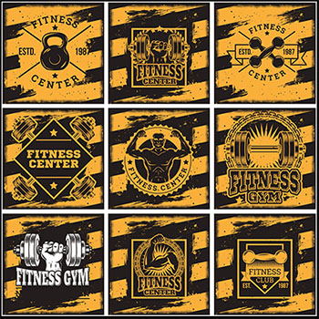 27款健身房健身馆第一素材网矢量图标精选