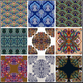 10款异域风格无缝第一素材网矢量背景精选