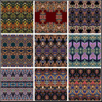 异域风格图案装饰无缝背景第一素材网矢量素材精选