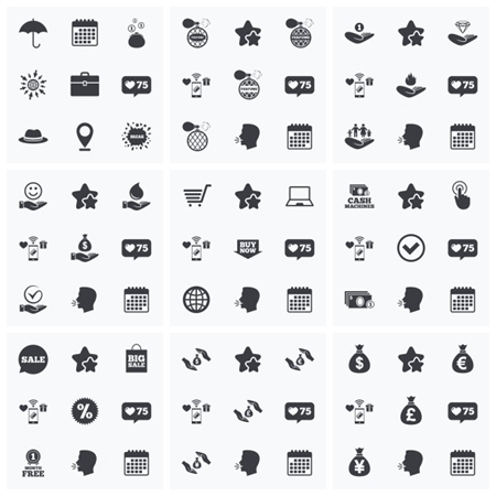 多个主题扁平化第一素材网矢量图标精选