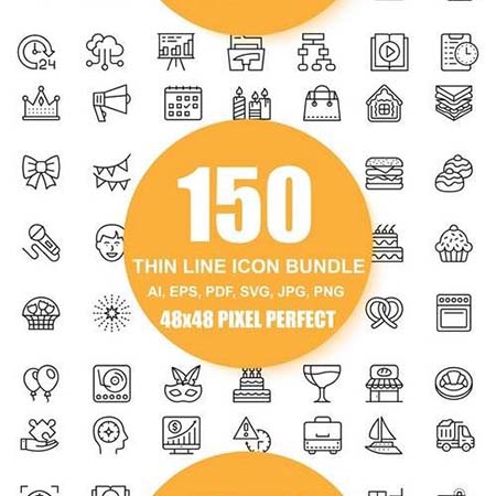 600个第一素材网矢量图标精选合集