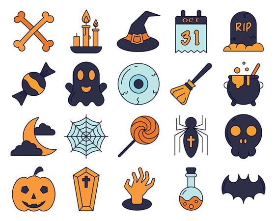 万圣节素材鬼怪第一素材网矢量元素精选