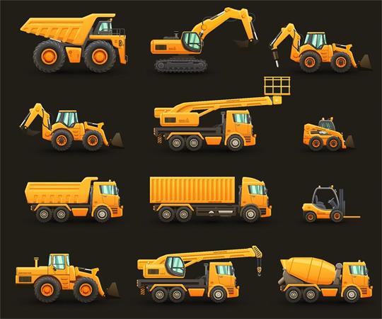 27个工程车第一素材网矢量素材精选
