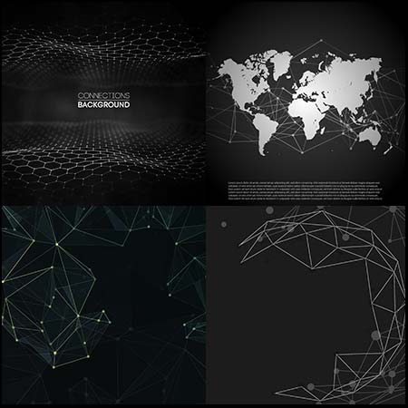 高科技网格背景和地图第一素材网矢量背景精选