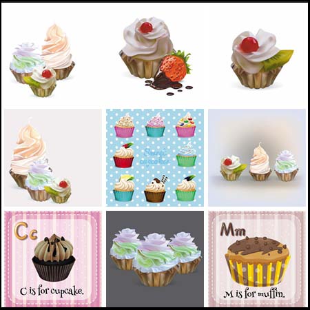 11款儿童蛋糕第一素材网矢量素材精选