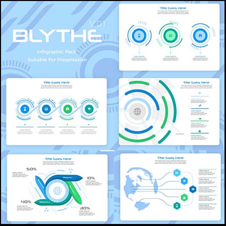 Blythe信息图表矢量集