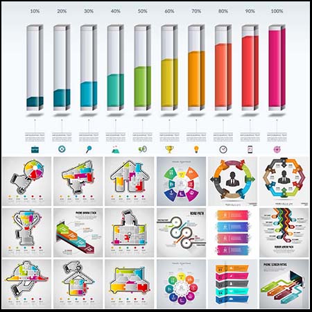 现代公司业务企业信息图表插图