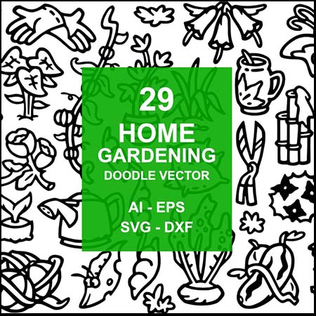 29款家庭花园花卉第一素材网矢量素材精选