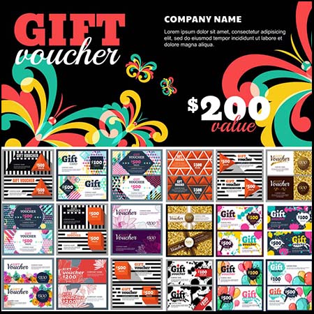 复古欧美花纹店铺充值卡抵用券打折卡模板