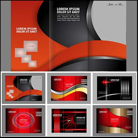 三折页传单横幅邀请卡第一素材网矢量素材精选