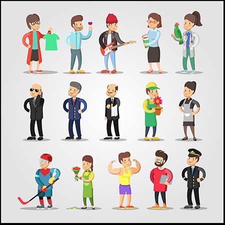 不同行业的人物设计素材