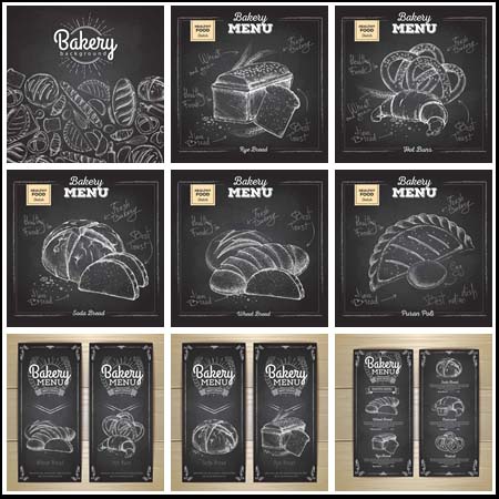 面包店菜单封面模板