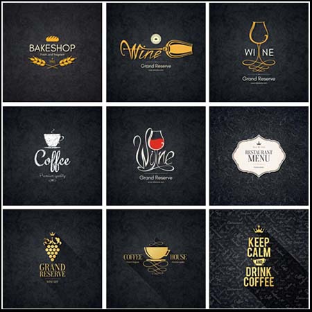 25款餐饮餐厅.酒吧.咖啡厅LOGO标志素材