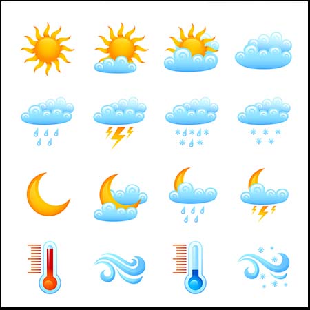 7套天气图标素材