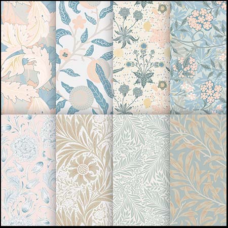 花纹花卉布艺背景第一素材网矢量素材精选