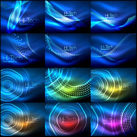 企业高科技科幻炫彩背景第一素材网矢量素材精选